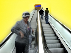 l'escalator - Jean-Pierre Lefrançois série Auteur 1 Concours UR01 2014, "Métro d'Amsterdam", coup de cœur du Juge 2.